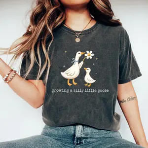 Silly Goose Pregnancy Shirt, Growing A Silly Little Goose Sweatshirt, Pregnancy Announcement Gift, Cute Pregnant Mama Apparel I