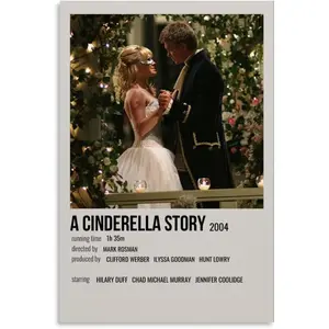 Movie Poster A Cinderella Story Poster 2 Canvas for Bedroom Living Room Decor