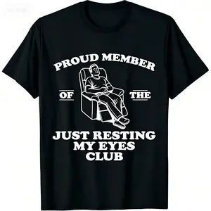 Humorous Dad T Shirt Perfect for Fathers Day Gift Funny Fathers Day Mens T Shirt Resting Eyes Tee