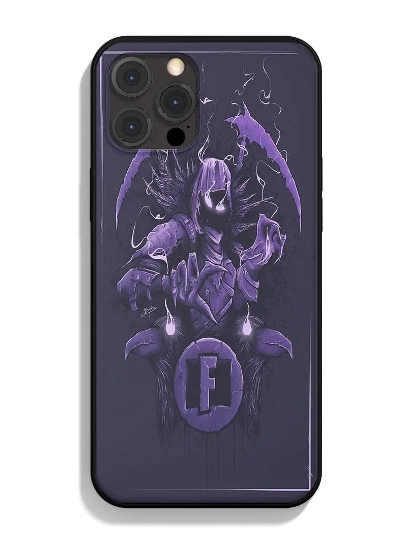 Fortnite Phone Case Raven The Crow- Battle Royale, gaming gift Fit for iphone X, 11, 12, 13, 14, 15, 16 pro max