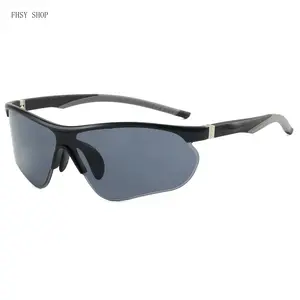 Outdoor Performance Sunglasses Unisex Y2K Sport Fashion, Sleek Wrap Around Polarized Glasses with Windproof Design, Comfortable Activewear Eyewear for Biking Gym Beach and Travel