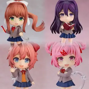 Doki Literature Club Anime Figurine - Sayori Action Figure Girl Yuri Natsuki/Monika Model Doll Ornament Collectible Anime Toy