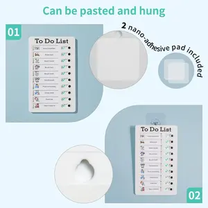 Reusable Kids' Chore Chart Routine Checklist Board for Multiple Kids, ADHD Organization Products, ADD Products, Includes 10 Task Cards
