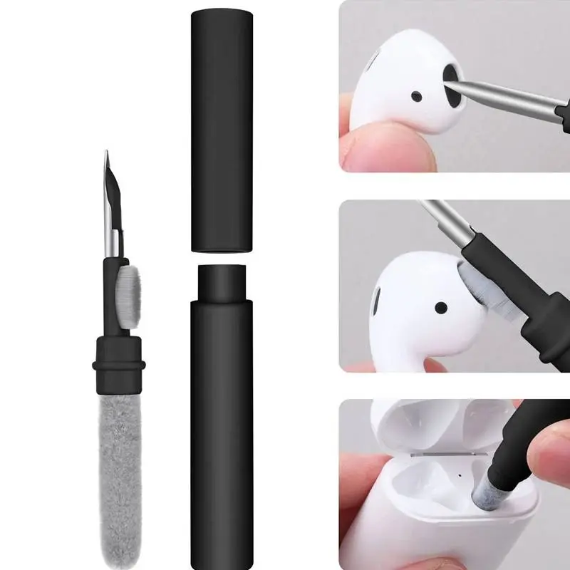 Cross-Border Bluetooth-compatible Portable Earbud Cleaning Brush, Keyboard Cleaner, Wholesale Earplug Cleaning Tool, Essential Gadget Accessory