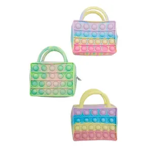 (1) Top Handle Cubic Mini Handbag