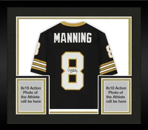 Framed Archie Manning New Orleans Saints Autographed Mitchell & Ness Black Replica Jersey - Fanatics Authentic Certified