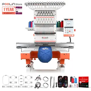 PooLin EOX Commercial Flagship Embroidery Machine – 15 Needles, Large 350mm×500mm Embroidery Area