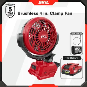 【Father's Day Gift】SKIL 12V PWR CORE Starter Kit + Brushless Clamp Fan Bundle – Battery, USB-C Charger & 4-in. Fan Included