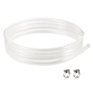 VEVOR Clear Vinyl Tubing, Summervibes,Summervibes, 1/2" ID x 5/8" OD, 10FT Plastic PVC Tubing, Flexible and Cuttable Clear Hose, 1/16 in Wall Thickness, High-strength PVC Material for Aquarium Irrigation Swimming Pool Lab