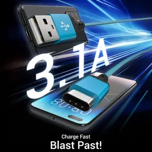 Fast Charging Durable USB C to USB C Cable, Compatible with iPhone 15/16/17, iPad, Samsung, Xiaomi, Huawei, USB Type C Data Line