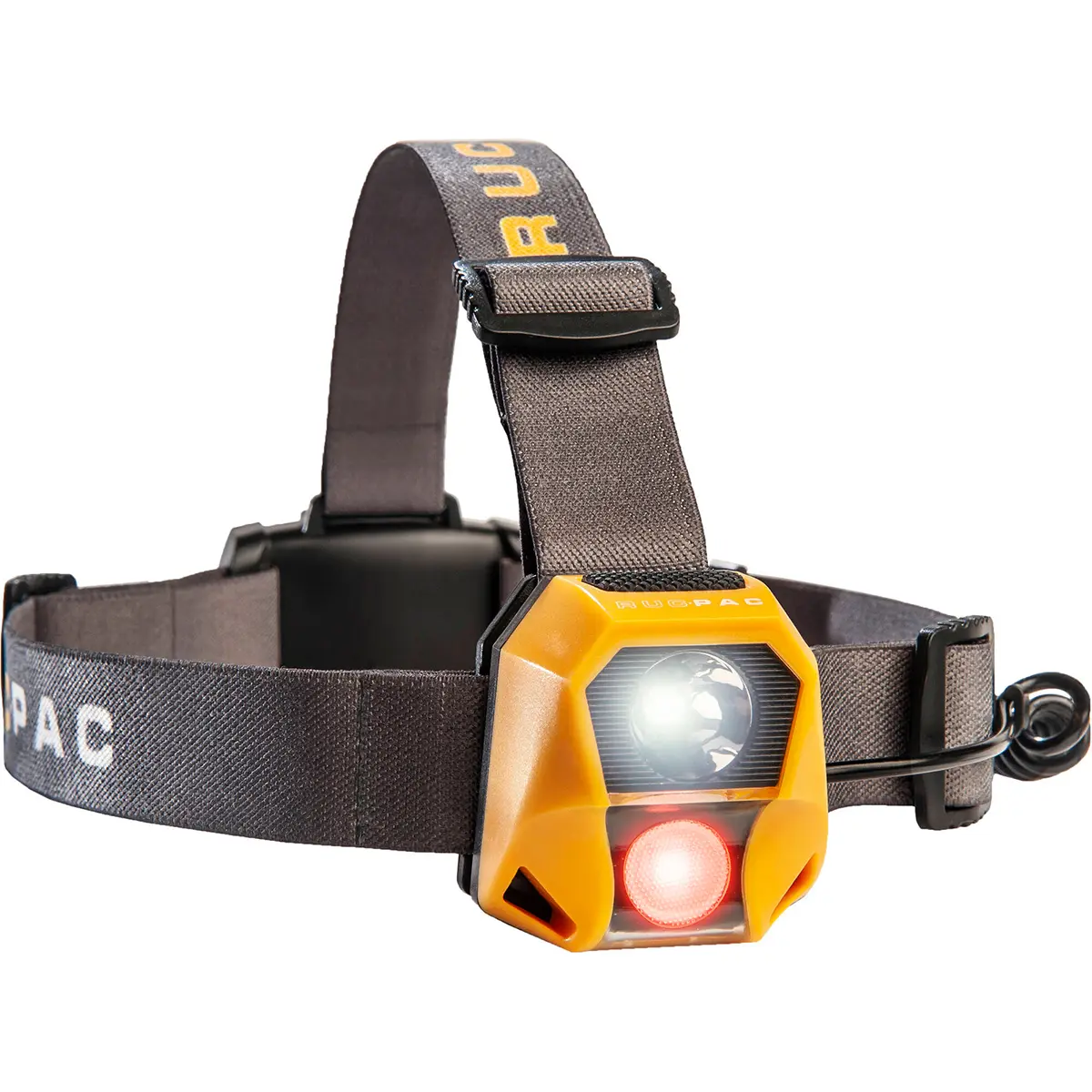 RucPac Professional Tech LED Headlamp - 300 Lumens, 3 AAA Battery-Powered, Sports & Outdoor Camping Hiking Light to Light Up Your Space