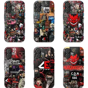 Makabelico D.e.v.i,l Collage Phone Case – Narco Rap Aesthetic / Mexican Trap Style Case For iPhone 17 16 15 14 13 12 11 XS and Samsung S25 S24 S23 S22 S21