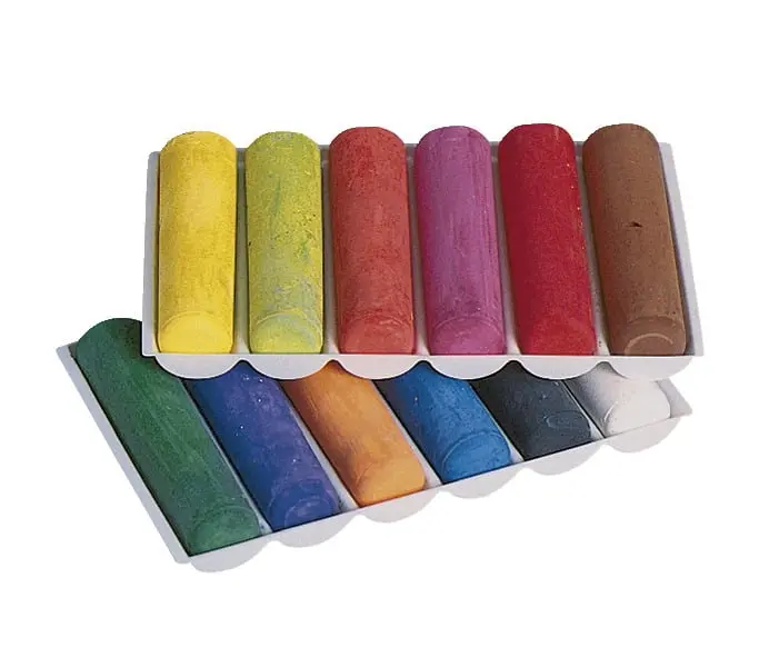 Prang 001440 Non-Toxic Sidewalk Chalk- Set Of 12