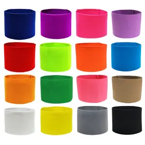 Professional Football Captain Armband, Non-Slip Elastic Sports Arm Band with Enhanced Visibility for Soccer Players