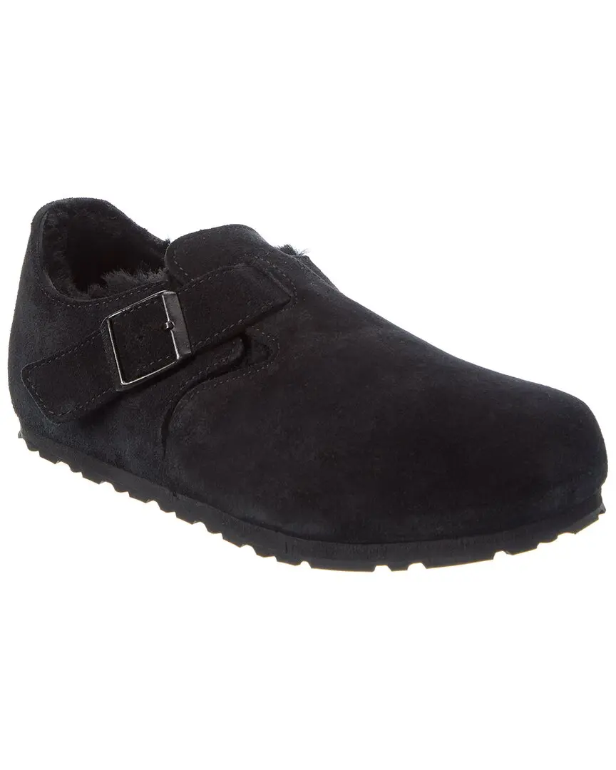 Birkenstock London Narrow Suede & Shearling Clog