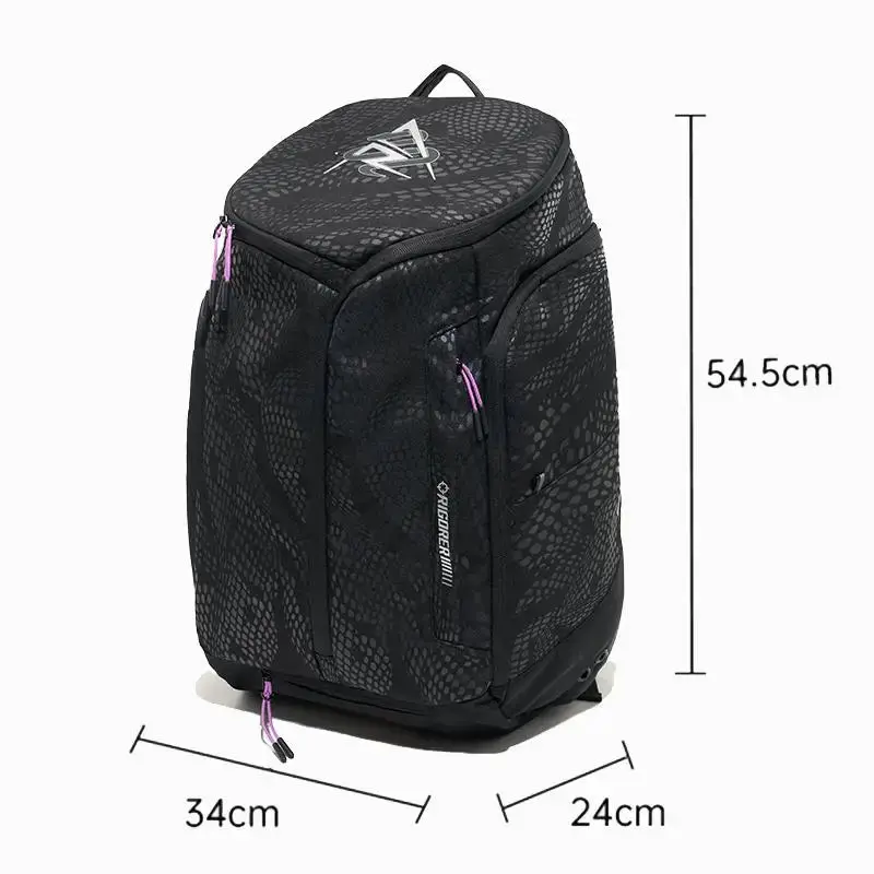 RIGORER Terylene Sports Backpack - Gym Essential, Built for the Grind, Massive Capacity, Durable, Compartmental Organization Station, Unisex, Travel-Ready Basketball Gear, Weekend Adventure & Long Commute Use