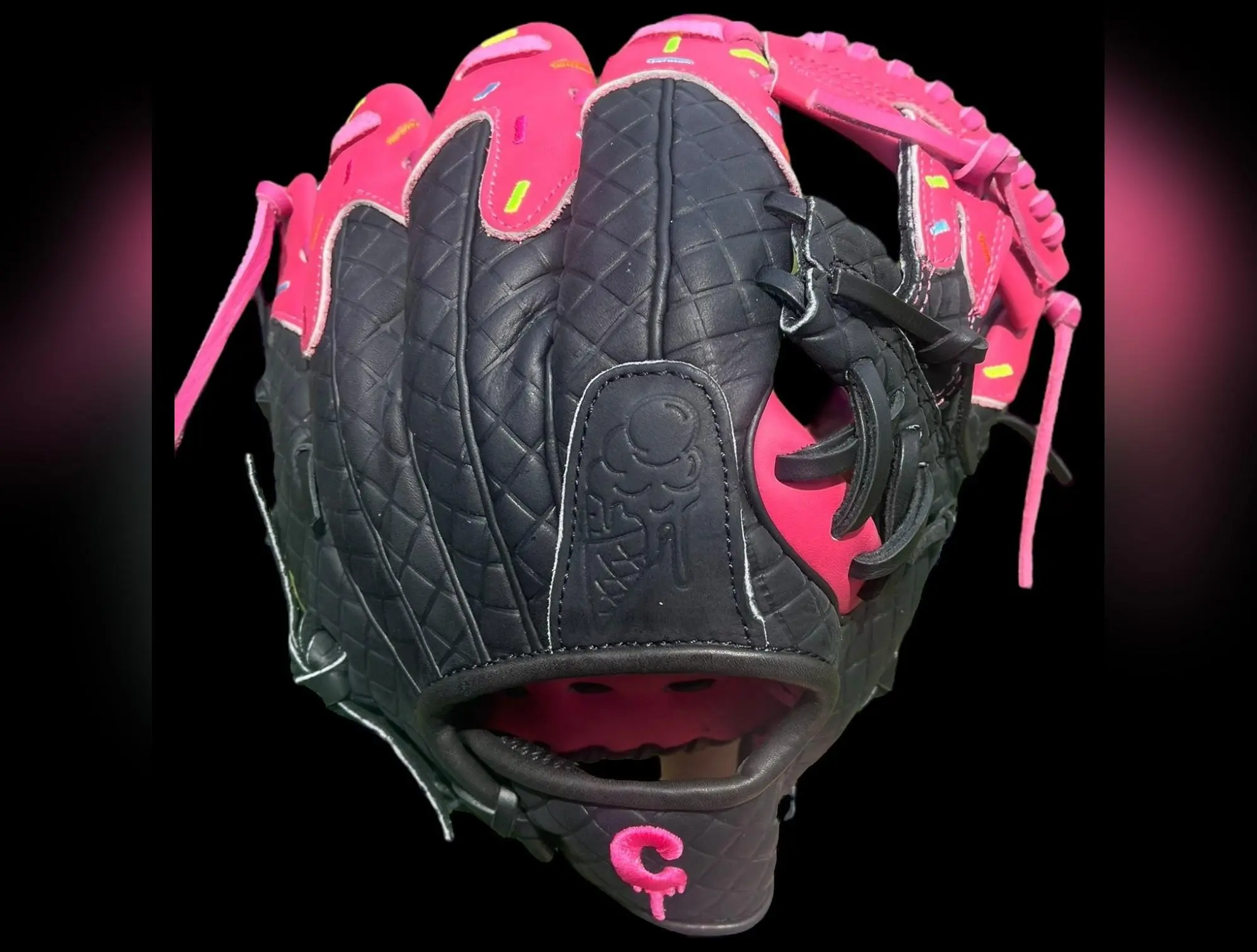 Custom Youth Ice Cream Series Cowhide 11.5” I-Web Black Pink Baseball Glove