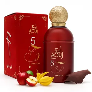 LOVE 5 Unisex Perfume by AOUJ – Premium 100ml Arabic Fragrance – Red Apple, Ylang-Ylang & Leather – Long-Lasting Unisex Eau de Parfum – Bold & Elegant Gift for Men & Women