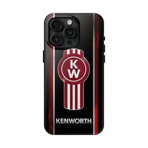 Heavy Duty Semi Trailer Automotive Enthusiast Trucking Fan Kenworth Art Tough Phone Case. Rugged Industrial Highway Aesthetic Rugged Shockproof Protective Cover For iPhone 17 Pro Max 16 Air 15 14 13 12 11.