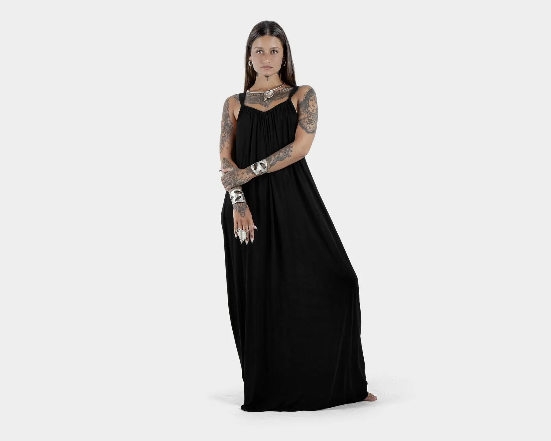 Drew Maxi Dress Black Bamboo Jersey