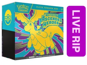 Pokémon TCG: Mega Evolution—Ascended Heroes Elite Trainer Box (LIVE RIP)