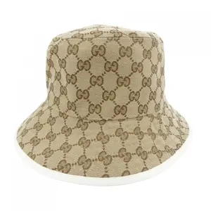 Pre-owned GUCCI Cotton Small Leather Goods GG Reversible Hat