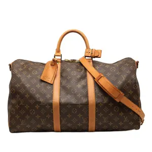 Pre-owned Louis Vuitton Canvas Tote Bags Keepall Bandouliere Monogram bag