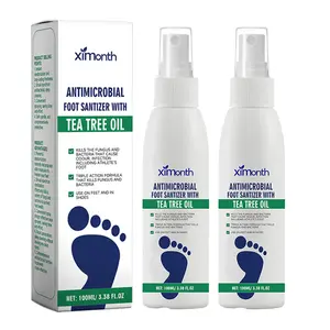 XIMONTH Tea Tree Oil Essence Relief Spray - 3.38 Fl Oz - Foot Sanitizer Spray with Tea Tree Oil,Tea Tree Oil Foot Spray,Clear Foot Sanitizer Spray