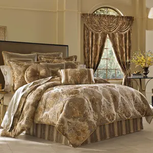 J Queen Bradshaw Natural 4-Piece Comforter Set in Cal King - Final Sale