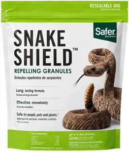 Outdoor Snake Repellent Granules for Yard and Garden Protection, Natural Oil Based Barrier Against Venomous and Non-Venomous Snakes, 4 lb