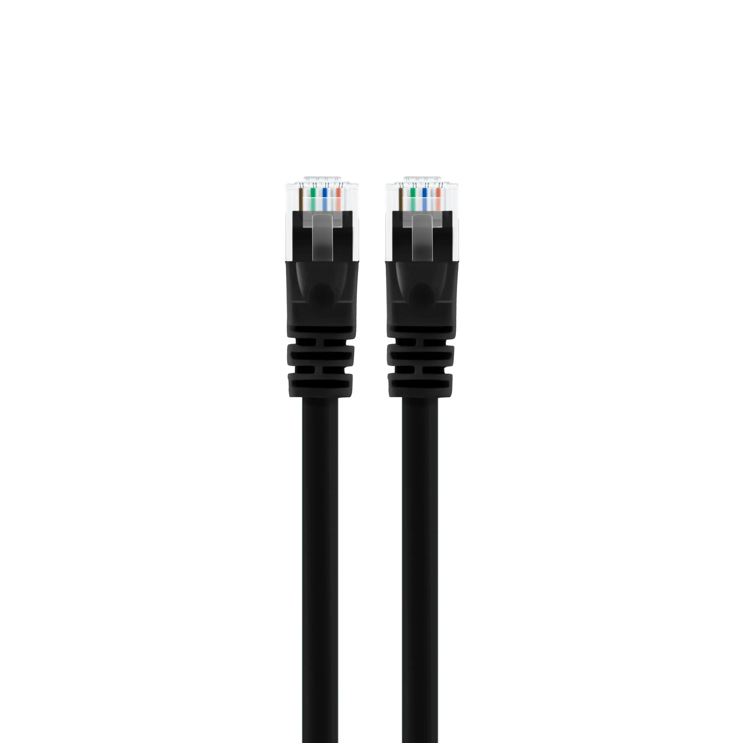 Cat5e Ethernet Patch Cable - Snagless RJ45, Stranded, 350Mhz, UTP, Pure Bare Copper Wire, 24AWG - Black
