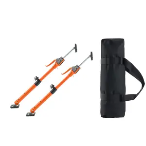 Cabinet Jack Support Pole 2-Pack 18.9-29.5 Inch Steel Telescopic Quick Support Rod Adjustable 3rd Hand System 220 lbs Capacity for Cabinets Drywall Cargo Bars