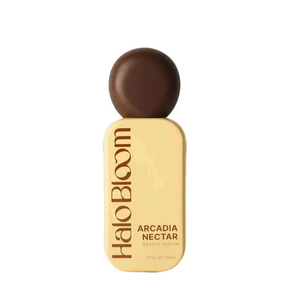 Halo Bloom ARCADIA NECTAR Repair Serum - C13-15 Alkane Formula with Copper Peptides & Botanical Oils for Smoother Shinier Hair 1.7 FL OZ
