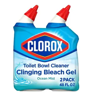 24 oz. Ocean Mist Toilet Bowl Cleaner Clinging Bleach Gel (1-Pack) (2-Count)