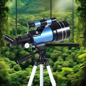 Astronomical Telescope, 1 Count Portable Adjustable Tripod Telescope, Outdoor Camping & Travel Telescope, School & Educational Supplies
