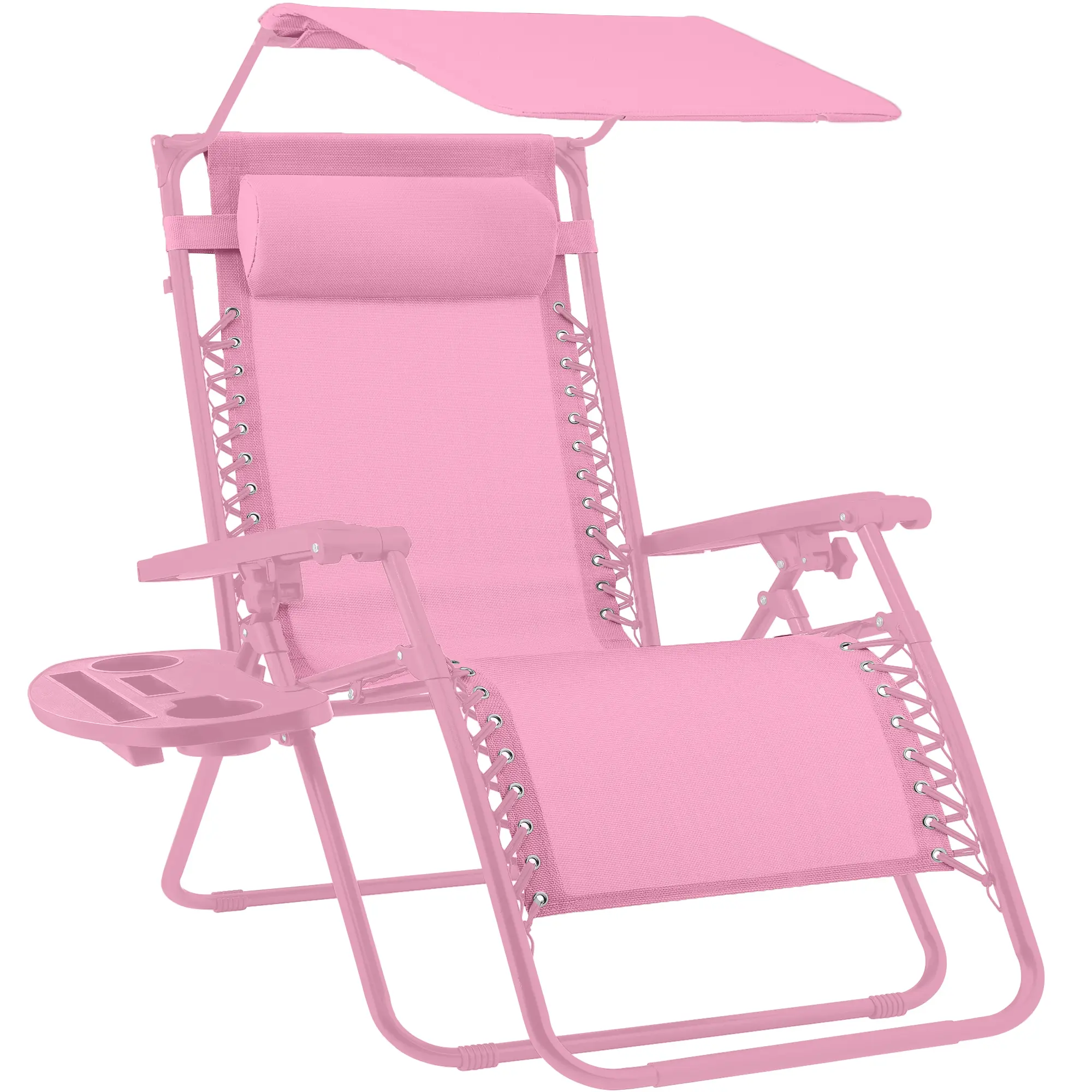 Best Choice Products Folding Zero Gravity Recliner Patio Lounge Chair w/ Canopy Shade, Headrest, Tray Best Choice Products Folding Zero Gravity Recliner Patio Lounge Chair w/ Canopy Shade, Headrest, Tray