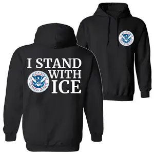I Stand With ICE Hoodie, USA Homeland Security Support Sweatshirt, American Pride T-Shirt, Support Law Enforcement Tee