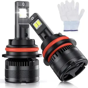 Nilight 9007/HB5 LED Headlight Bulbs N40 Series, 100W 20000LM 6000K IP67, 2-Pack Automotive Replacement Car Headlights