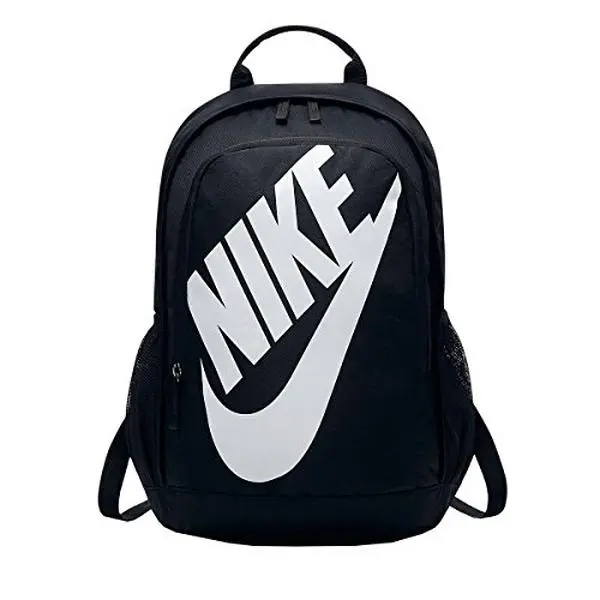 Nike Sportswear Hayward Futura Backpack for Men, Large Backpack with Durable Polyester Shell and Padded Shoulder Straps, Black/Black/White