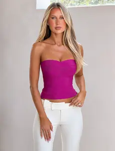NIYA BANDAGE TOP - MAGENTA