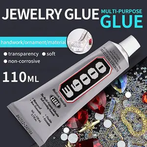 E6000 Glue 110ML, Universal Fast Drying Adhesive for Clothing, Wedding Dress Stickers, Diamond Repair Accessories, DIY Phone Parts