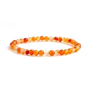Cherry Tree Collection | Stretch Bracelet | 4mm Beads (Carnelian)