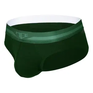 Greenie MCE Briefs - Classic Stretch Material Ribbed Pouchform Fitting Microfiber Supreme Comfort Underwear
