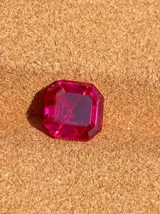 1pc 5-8mm Synthetic Ruby Gemstone, Lab-Cut Jewelry Making Supplies, DIY Bracelet Ring Earring Pendant Necklace Accessories