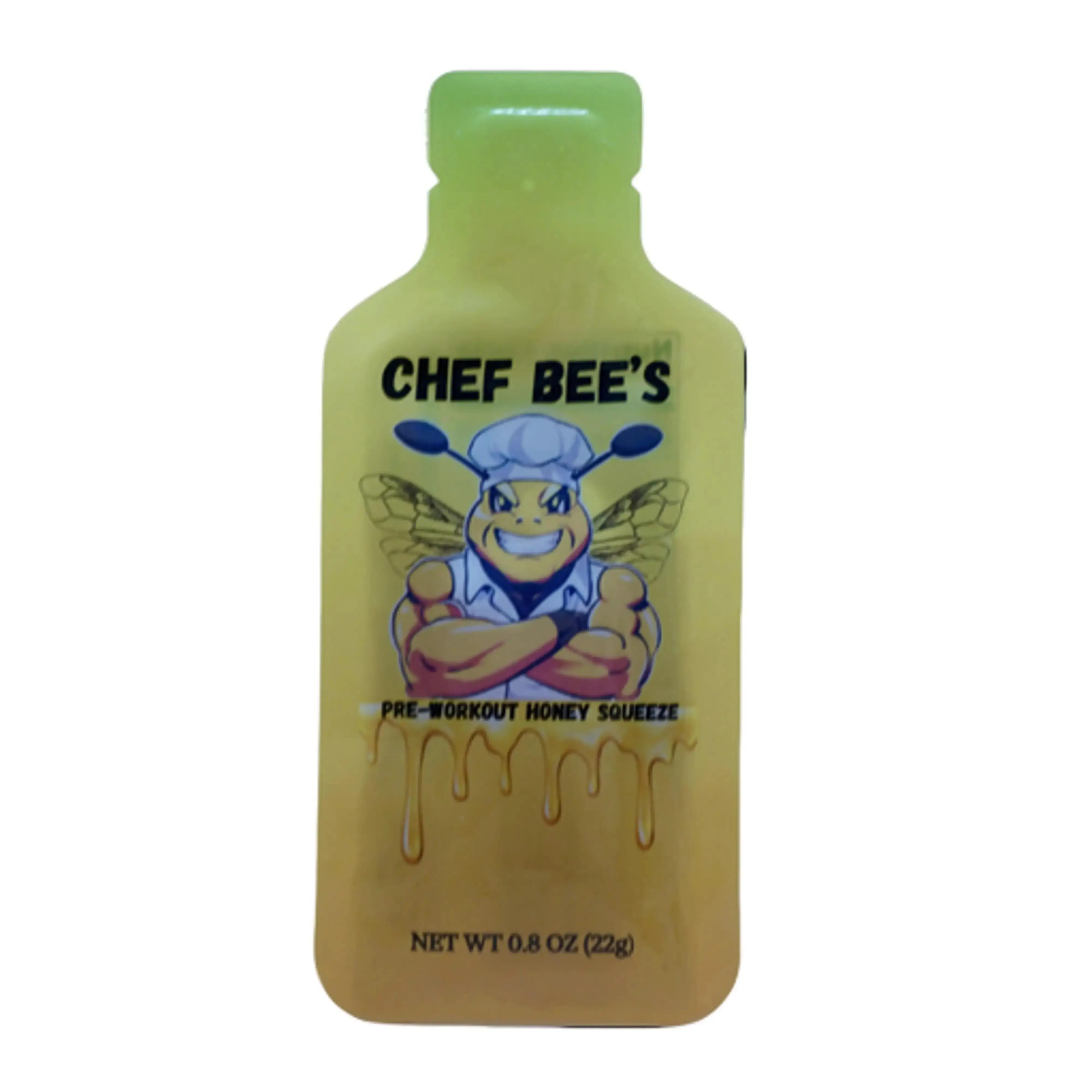 Chef Bee's Pre-Workout Honey Squeeze, Natural Energy Packets, Honey & Sea Salt (12 Pack)