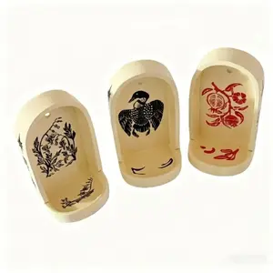 Hand-Painted Resin Sacred Wall Niche Collection, Decorative Altar Stand and Candlestick, Meditation Use, New Year Gift for Family Friends, Candle Holder Set, Home Decoration