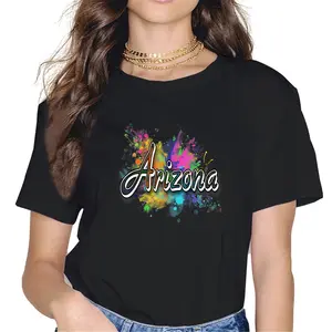 100% Cotton Unisex Arizona Apparel For Men, Women & - Arizona T-Shirt Graphic Casual Round Neck Tee