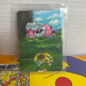 Custom painted Pokemon card