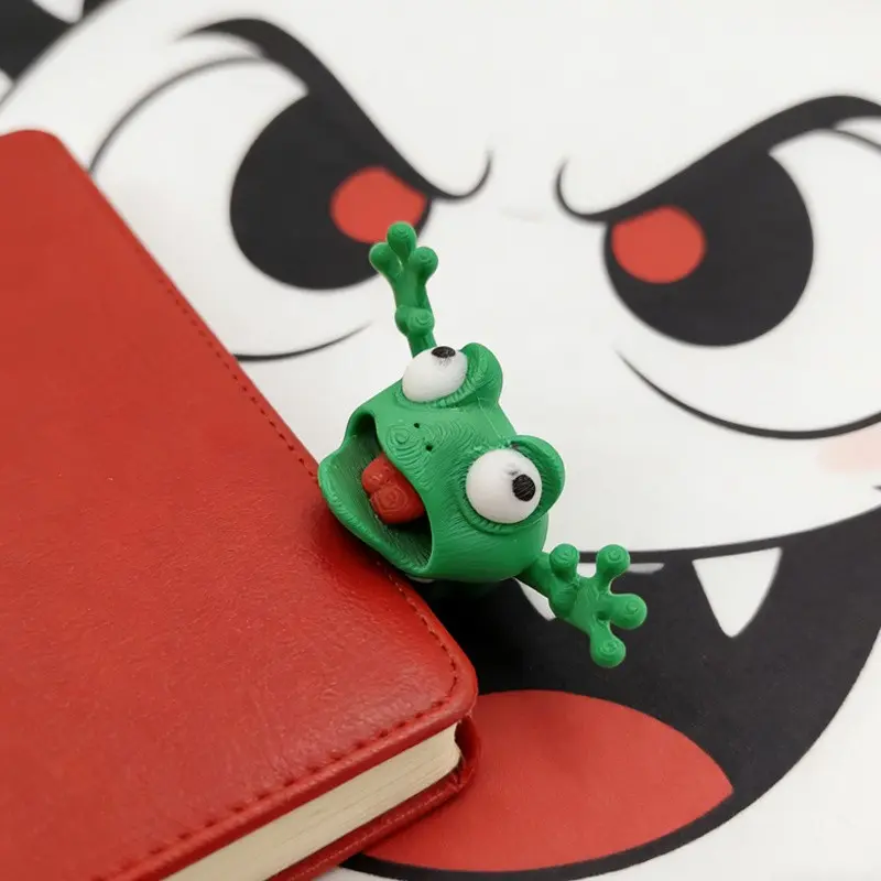 Funny 3D Sloth Frog Bookmark, Creative Cartoon Cute Page Clip, Special Shaped Stationery, Ideal Gift for Friends, Study Office Decor