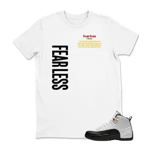 Shirt To Match Jordan 12 TAXI, Fearless Sneaker Graphic Tee,Best Gift,Birthday,Sneaker Match,AJ12s,Adults & Kid